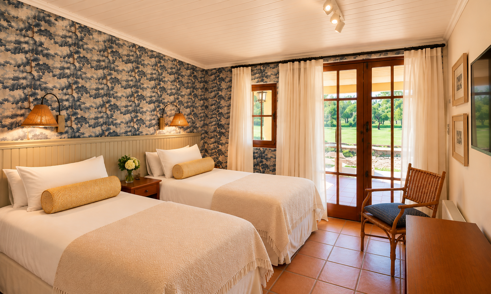 Habitación Ejecutiva con terraza y salida al jardín